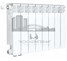 Радиатор биметаллический Base VENTIL 350 x8, нижнее левое/правое подключение 