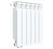 Радиатор биметаллический Monolit Ventil 500 x6, нижнее левое/правое подключение 