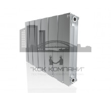 Радиатор биметаллический Pianoforte 500 x12 Silver Satin, боковое подключение