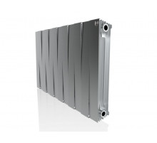 Радиатор биметаллический Pianoforte 500 x12 Silver Satin, боковое подключение