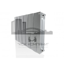 Радиатор биметаллический Pianoforte 500 x12 Silver Satin, боковое подключение