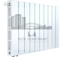 Радиатор биметаллический SUPReMO VENTIL 500 x10, нижнее левое/правое подключение 