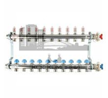 Распределительный коллектор  HKV-D на 10 контуров нержавеющая сталь 12081011002 