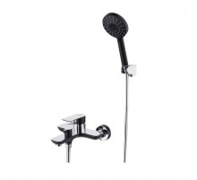 Смеситель для ванны GZ21031-C черный/хром