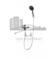 Смеситель для ванны GZ21041-C черный/хром