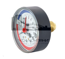 Термоманометр аксиальный 80 мм F+R818 (TMAP) 6 бар (Ваттс)