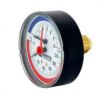 Термоманометр аксиальный 80 мм F+R818 (TMAP) 6 бар (Ваттс)