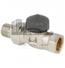 Термостатический клапан DN15, 1/2" проходной бронза никелированная