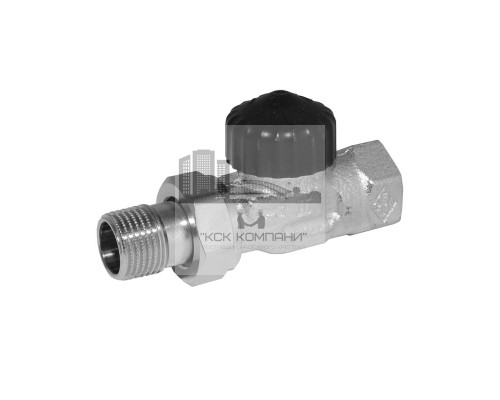 Термостатический клапан DN15, 1/2 проходной бронза никелированная