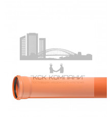 Труба канализационная d110x2000 мм толщина 3.2 для наружной канализации