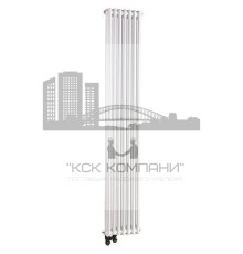 Трубчатый радиатор 2180/04, 4 секции, 1/2", белый, вертикальный, нижнее подключение