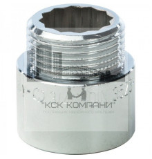 Удлинитель внутренняя / наружная 3/4"x20 мм, хромированный