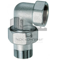 Угловой 3-х разъемный фитинг  3/4" НР-ВР FC 5200 34