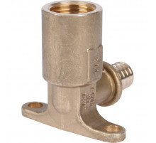 Угольник настенный 0032-001612 (водорозетка) с длинным нарезным патрубком 16-Rp 1/2" 