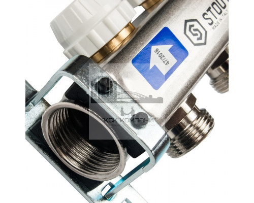 Коллектор из нержавеющей стали с расходомерами на 3 контура SMS 0917 000003