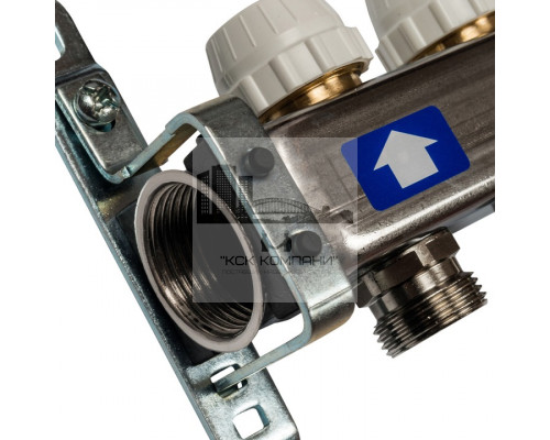 Коллектор из нержавеющей стали с расходомерами на 7 контуров SMS 0917 000007