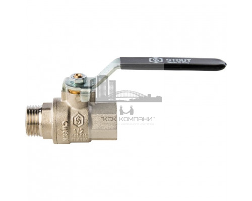 Кран шаровой полнопроходной ВР/НР 1/2, ручка рычаг