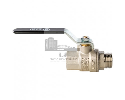 Кран шаровой полнопроходной ВР/НР 1/2, ручка рычаг