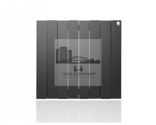 Радиатор биметаллический Pianoforte 500 x8 Noir Sable, боковое подключение