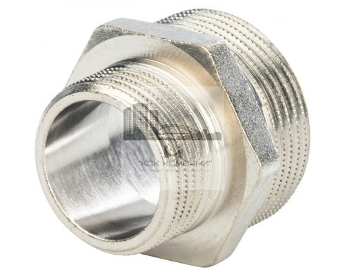 Ниппель НН переxодной 1 1/4x1, никелированный