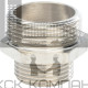 Ниппель НН переxодной 1 1/4x1, никелированный