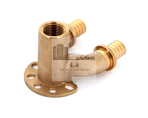 Угольник настенный  14562711001 (водорозетка) со сквозным проходом 20-Rp 1/2-20 RX+