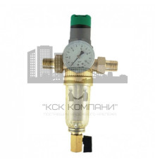 Фильтр тонкой очистки промывной с редуктором давления, 1/2" холодный 