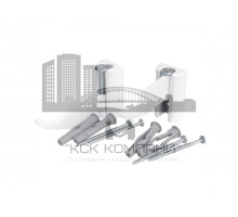 КРОНШТЕЙН  ДЛЯ РАДИАТОРА РЕГУЛИРУЕМЫЙ БЕЛЫЙ (КОМПЛЕКТ 2ШТ)