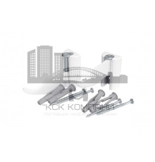 КРОНШТЕЙН  ДЛЯ РАДИАТОРА РЕГУЛИРУЕМЫЙ БЕЛЫЙ (КОМПЛЕКТ 2ШТ)