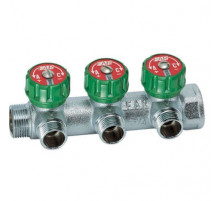 Коллектор  FK 3822 3412TP  регулирующий проходной ВР-НР 3/4"х1/2" с 3 отводами