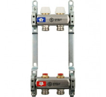 Коллектор из нержавеющей стали без расходомеров на 2 контура SMS 0922 000002 
