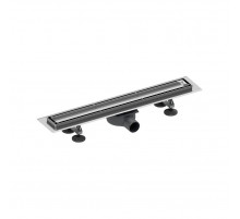 Комплект linus для монтажа дренажного канала 2 в 1, с основой для плитки “tile” и матовой решеткой “steel” 15103070 (Теце)