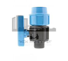 Кран шаровой 32 мм x 1" П (Jeelex)