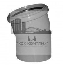 Отвод 50 на 30 градусов для канализации, Политэк