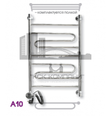 Полотенцесушитель электрический ЭРАТО А10 ВП 800x600, с верхней полкой (Erato)