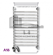 Полотенцесушитель электрический ЭРАТО А16 ВП 600x500, с верхней полкой (Erato)