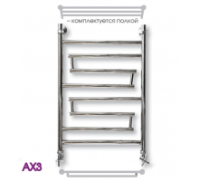 Полотенцесушитель водяной ЭРАТО АX3 ВП 1200x400, с верхней полкой (Erato)