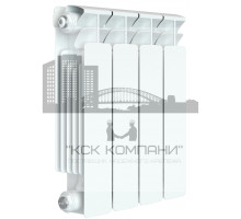 Радиатор биметаллический Base 350 x4, боковое подключение 