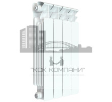 Радиатор биметаллический Base 500 x4, боковое подключение 