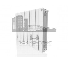 Радиатор биметаллический Pianoforte 500 x12 Bianco Traffico, боковое подключение