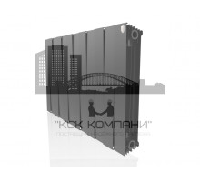 Радиатор биметаллический Pianoforte 500 x12 Noir Sable, боковое подключение