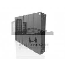 Радиатор биметаллический Pianoforte 500 x12 Noir Sable, боковое подключение