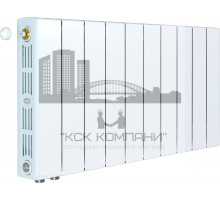 Радиатор биметаллический SUPReMO VENTIL 350 x10, нижнее левое/правое подключение 