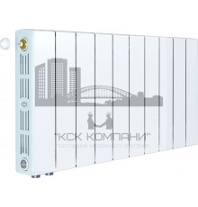 Радиатор биметаллический SUPReMO VENTIL 350 x10, нижнее левое/правое подключение 