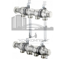 Распределительная гребенка из нержавеющей стали на 4 контура 1407154 