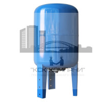 Расширительный бак, гидроаккумулятор 100 л, для водоснабжения, вертикальный