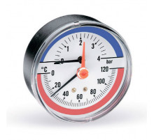 Термоманометр аксиальный 80 мм F+R818 (TMAP) 4 бар (Ваттс)
