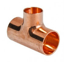 Тройник переходной 112943 медный под пайку 28х22х15 (Виега)