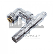 Вентиль угловой поворотный для полотенцесушителя 1/2" НР × 3/4" ВР