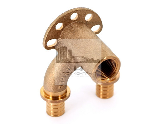 Угольник настенный  14562711001 (водорозетка) со сквозным проходом 20-Rp 1/2-20 RX+